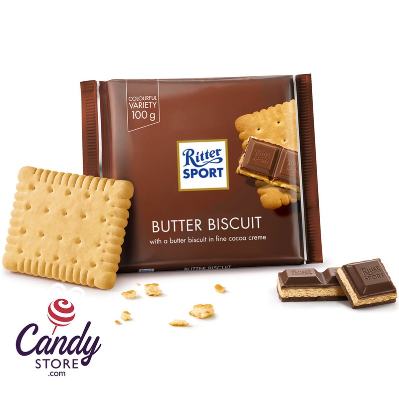 Ritter Sport Butter Biscuit Milk Chocolate – 11ct
