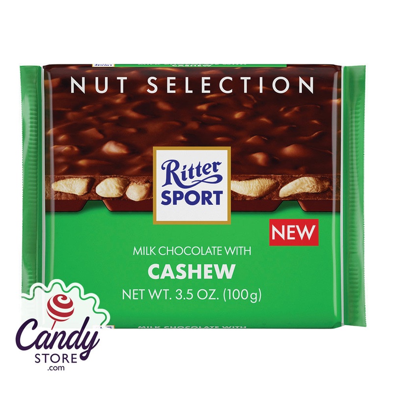 Ritter Sport Cashew Milk Chocolate Bars – 12ct