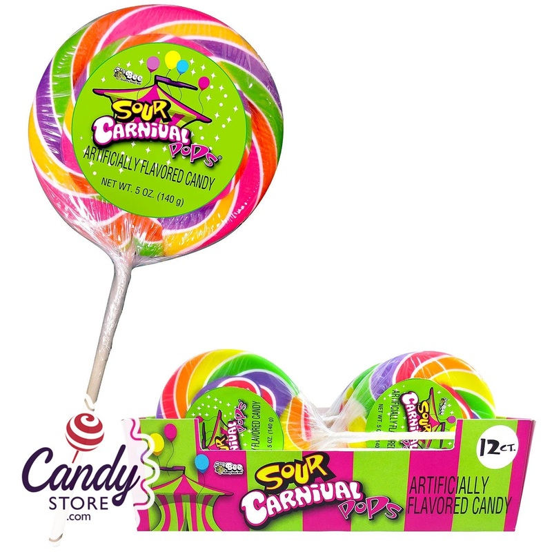 Sour Giant Carnival Pops – 12ct