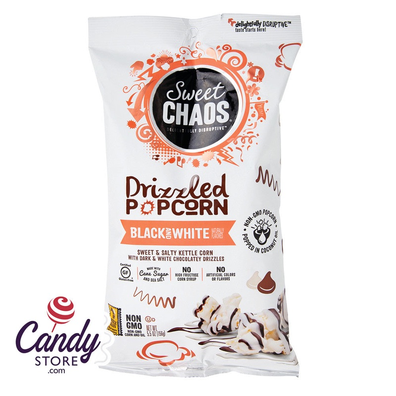 Sweet Chaos Kettle Corn Dark & White Chocolatey Double Drizzle – 12ct