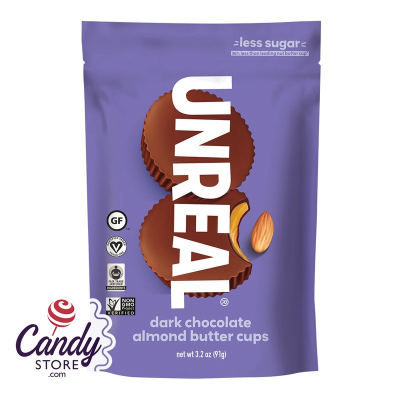 Unreal Dark Chocolate Almond Butter Cups – 6ct