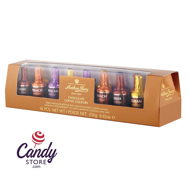 Anthon Berg Assorted Chocolate Coffee Liqueurs 16-Piece 8.8oz Boxes – 15ct