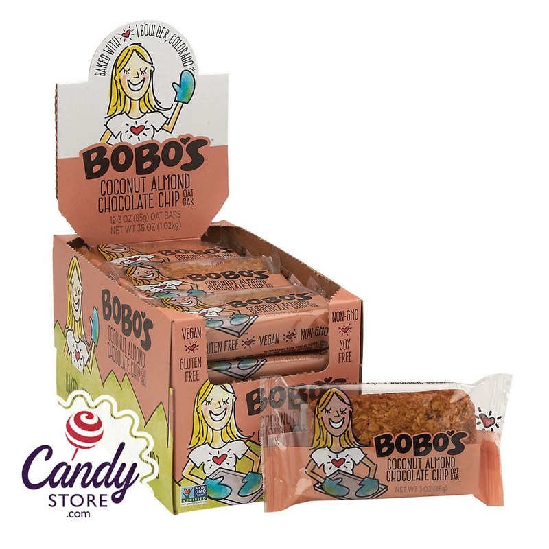 Bobo’s Coconut Almond Chocolate Chip Oat Bar 3oz – 12ct