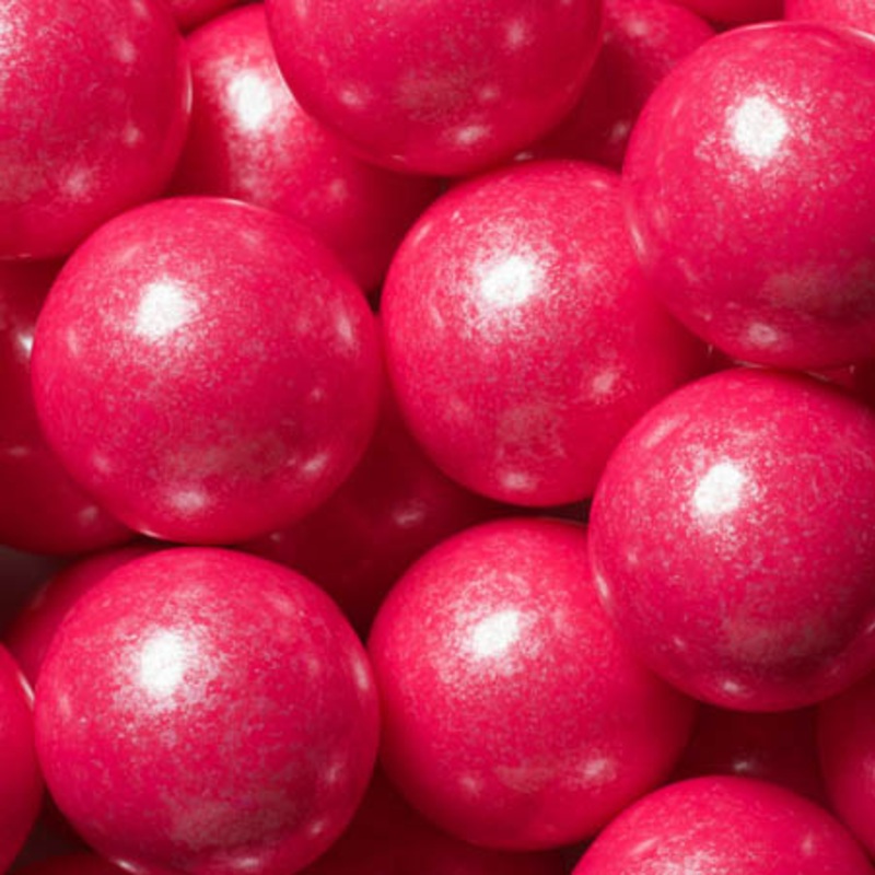 Bright Pink Shimmer Gumballs – 2lb