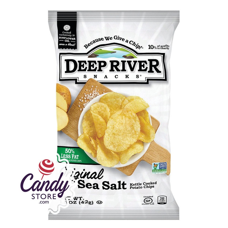 Deep River 50% Reduced Fat Sea Salt 1.5oz Bags – 24ct