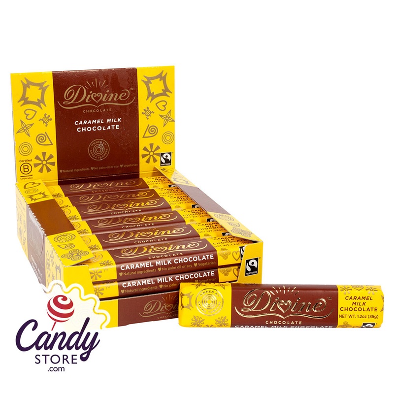 Divine Milk Chocolate Caramel Snack Bar 1.2oz – 18ct