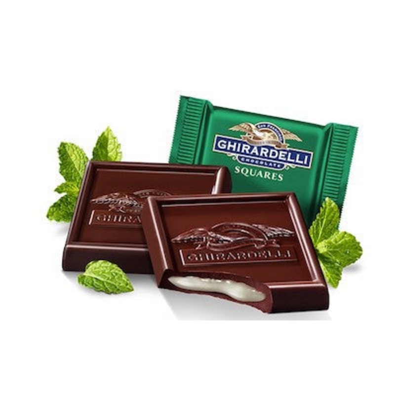 Ghirardelli Dark Chocolate and Mint Squares – 430ct