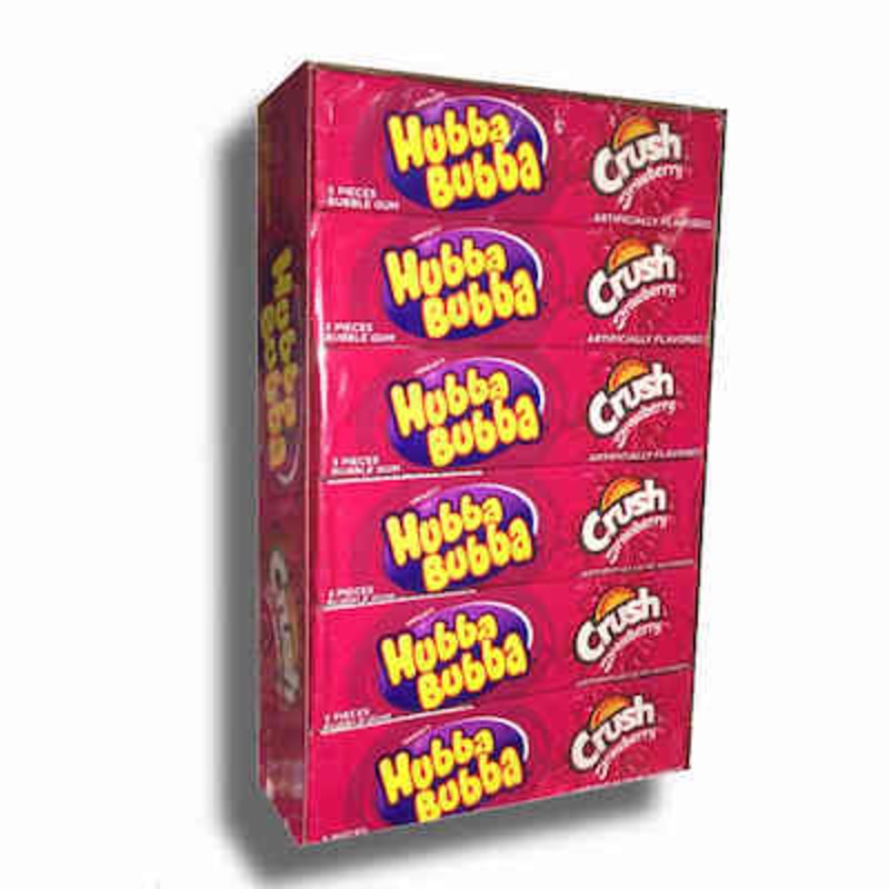 Hubba Bubba Strawberry Crush – 18ct
