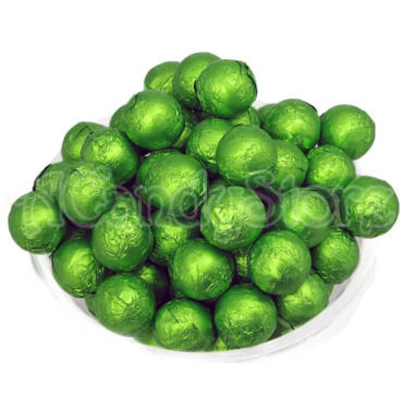 Kiwi Foil Chocolate Balls – 10lb