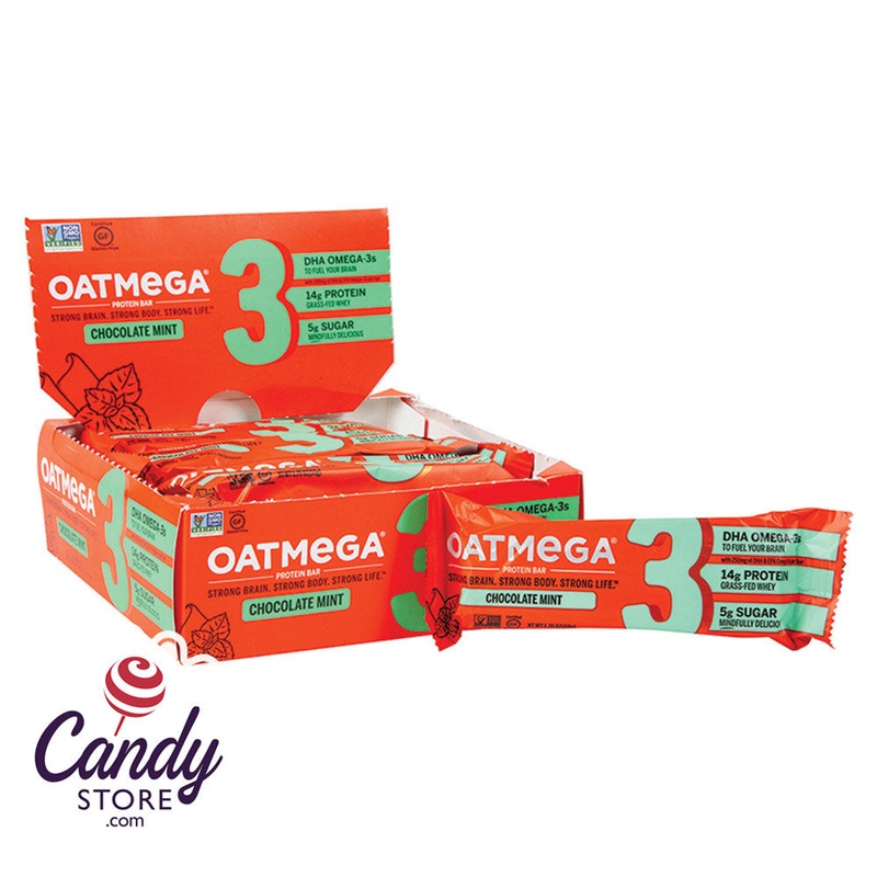 Oatmega Chocolate Mint Crisp Bar 1.8oz – 12ct