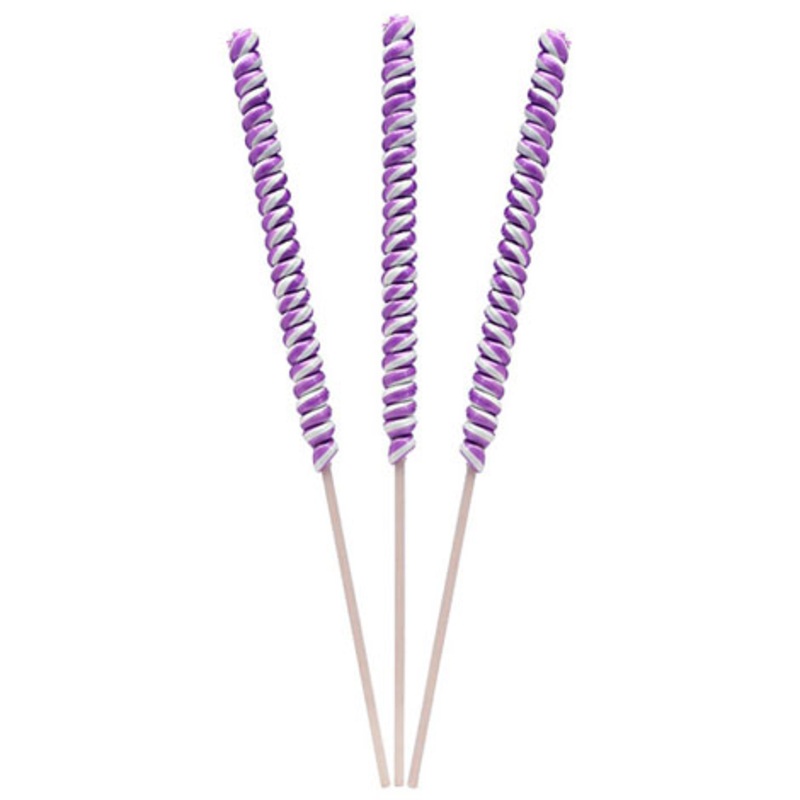 Purple Tremendously Tall Tesla Twist Pops – Grape 12pc Box