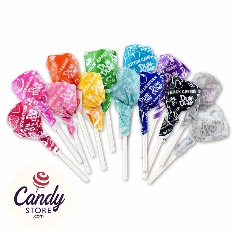 Rainbow Dum Dums Lollipops – 75ct