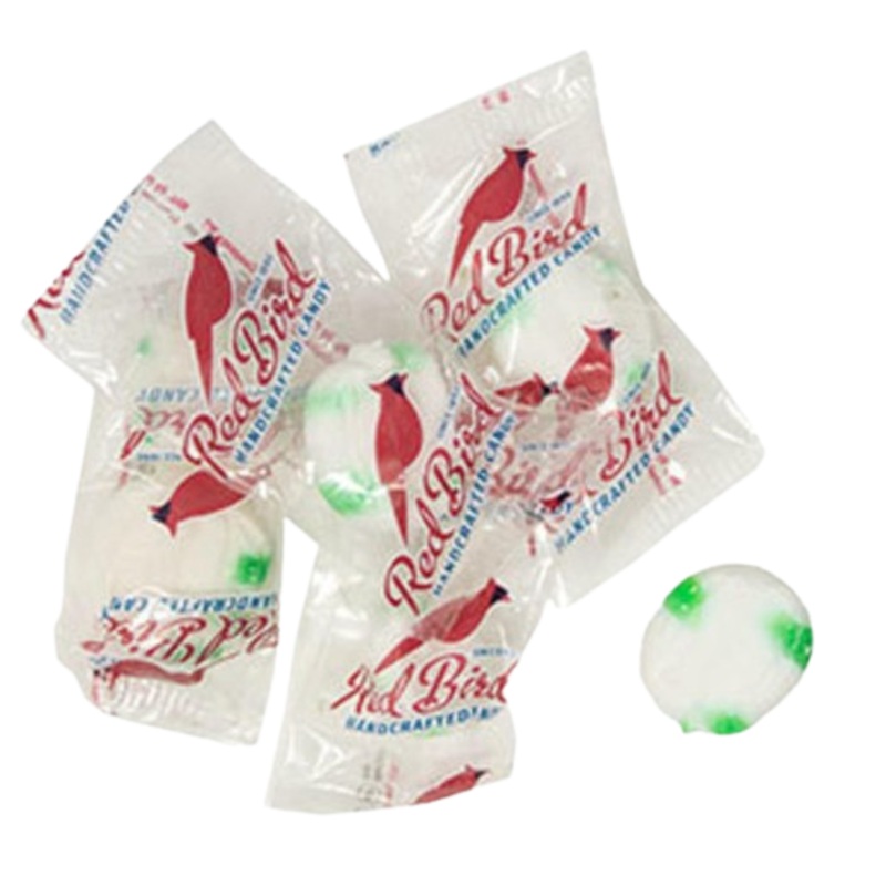Red Bird Wintergreen Puffs Wrapped 3 lb. Bulk Bag