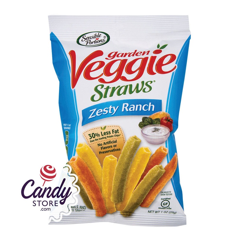 Sensible Portions Ranch Veggie Straws 1oz Bags – 24ct