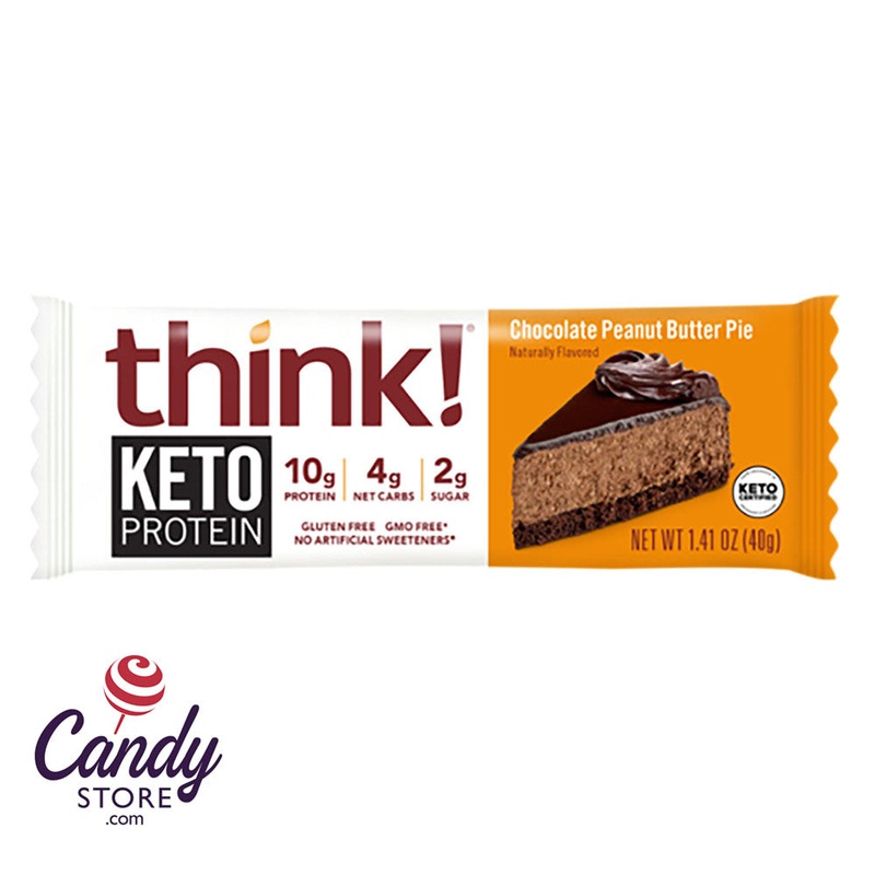 Think! Keto Protein Chocolate Peanut Butter Pie 1.41oz – 10ct