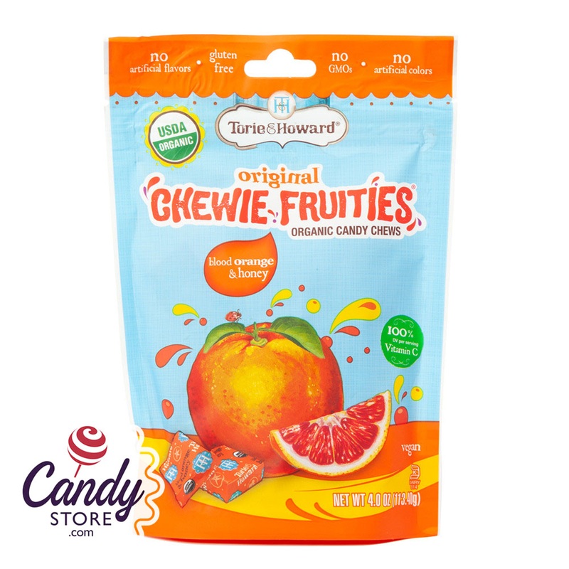 Torie & Howard Blood Orange Honey Chewie Fruities 4oz Pouch – 6ct