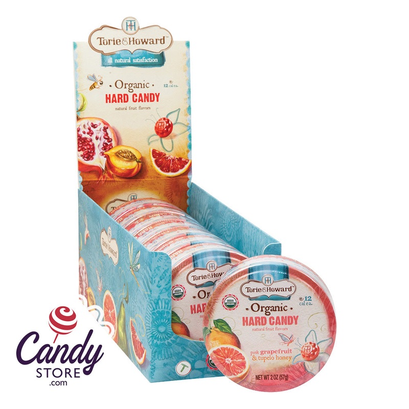 Torie & Howard Grapefruit & Honey Hard Candy Tins – 8ct