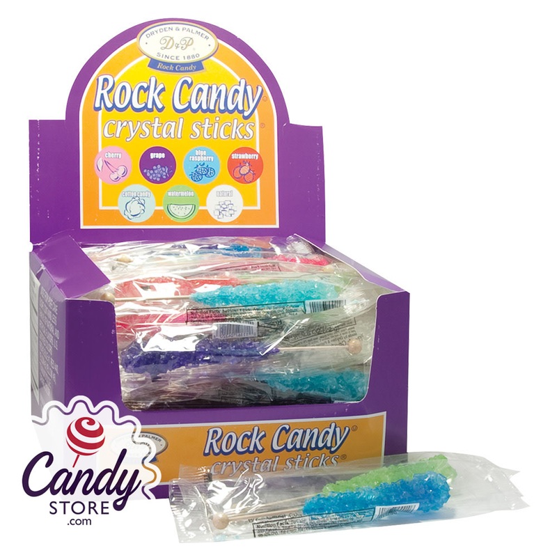 Assorted Wrapped Rock Candy Sticks Dryden & Palmer – 60ct