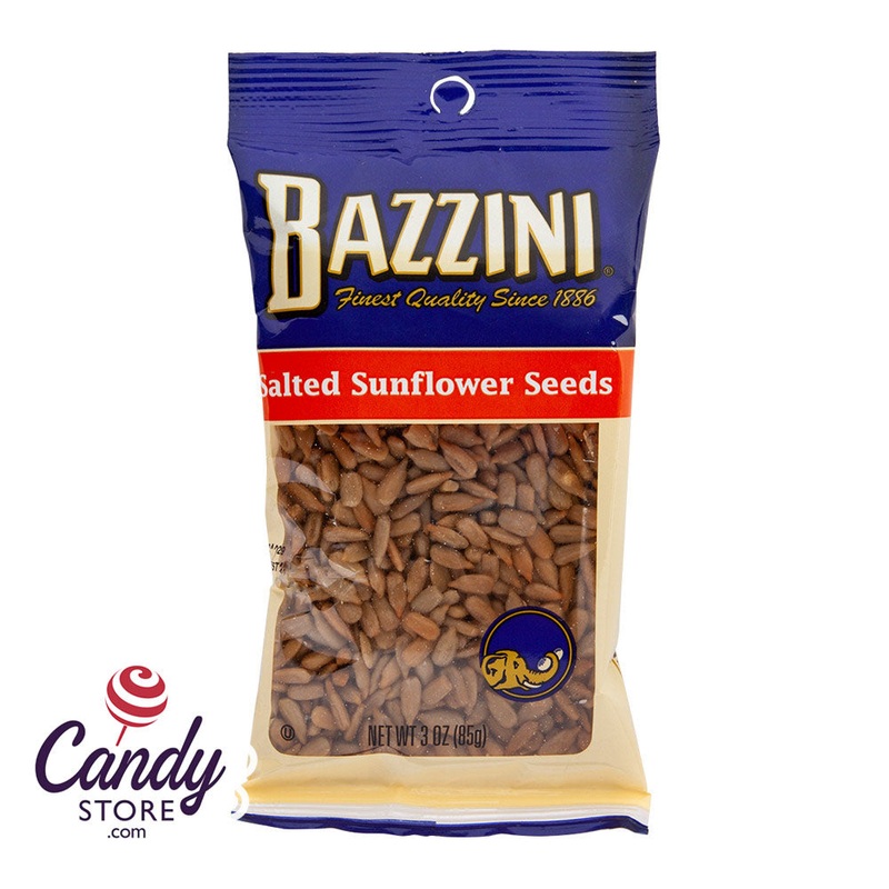 Bazzini Salted Sunflower Seeds 3oz Peg Bags – 12ct