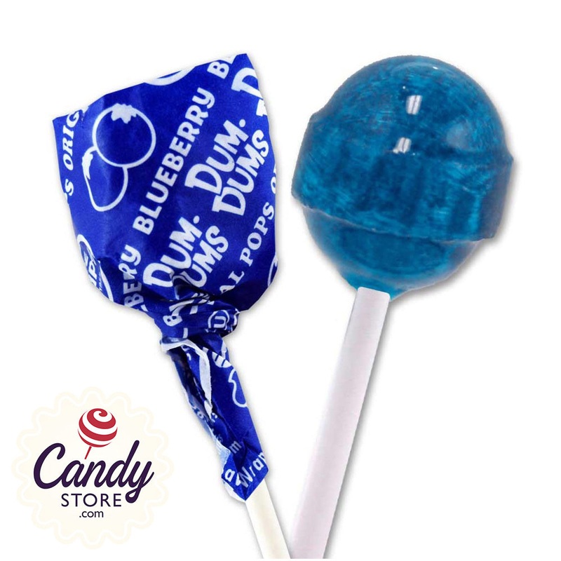 Blueberry Dum Dums Lollipops – 75ct