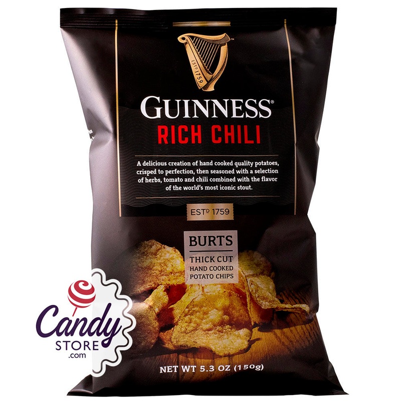 Burts Guinness Rich Chili Chips 5.3oz Bags – 10ct