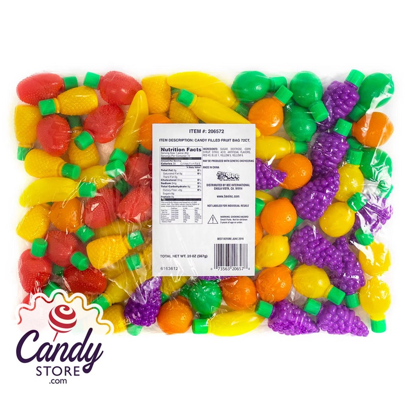 Candy Filled Plastic Fruits – 72ct