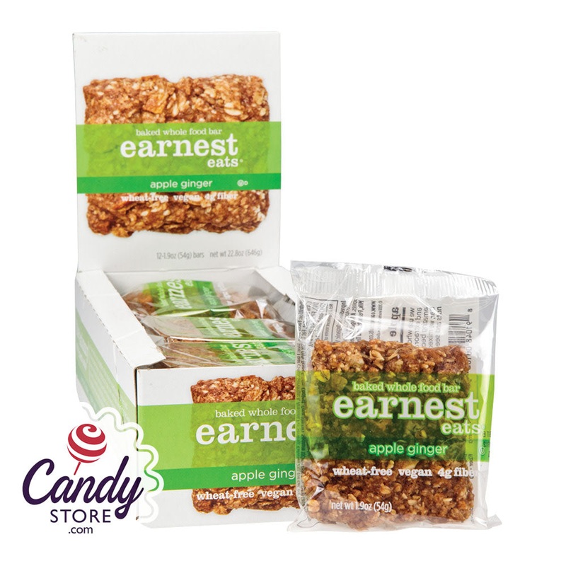 Earnest Eats Apple Ginger Bar 1.94oz – 12ct