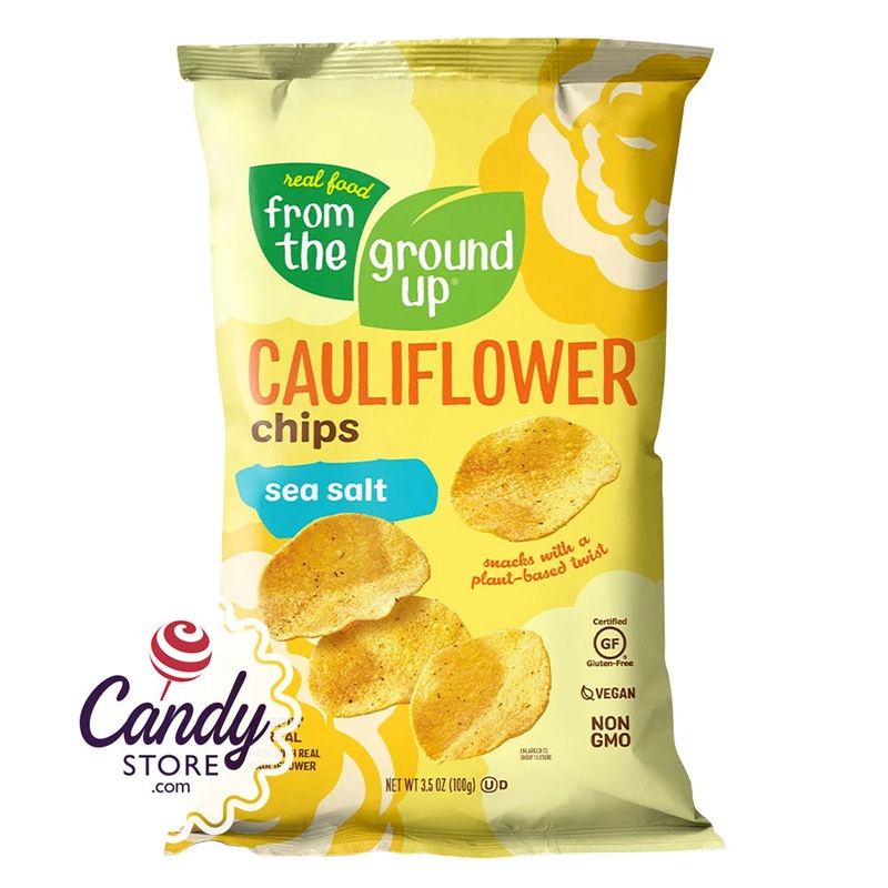 From The Ground Up Cauliflower Sea Salt Chips 3.5oz Bags – 12ct