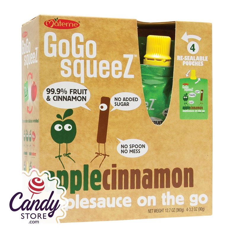 Gogo Squeeze Applecinnamon Applesauce On The Go 4-Pack 3.2oz Box – 12ct