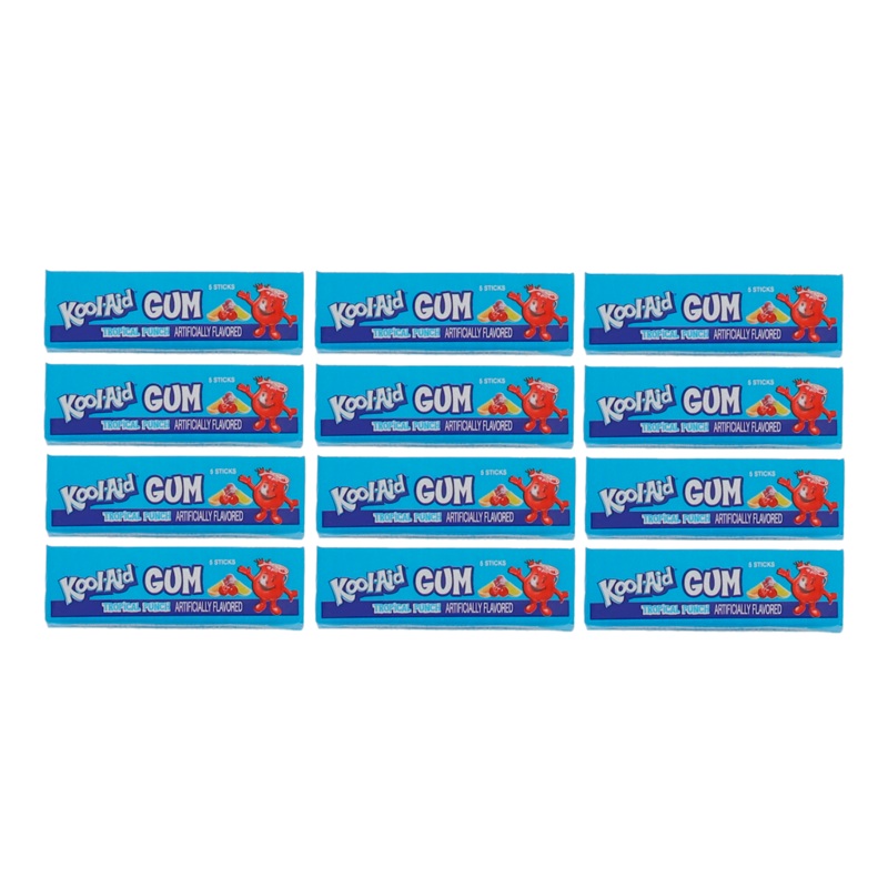 Kool-Aid Gum – Tropical Punch (Pack of 12)