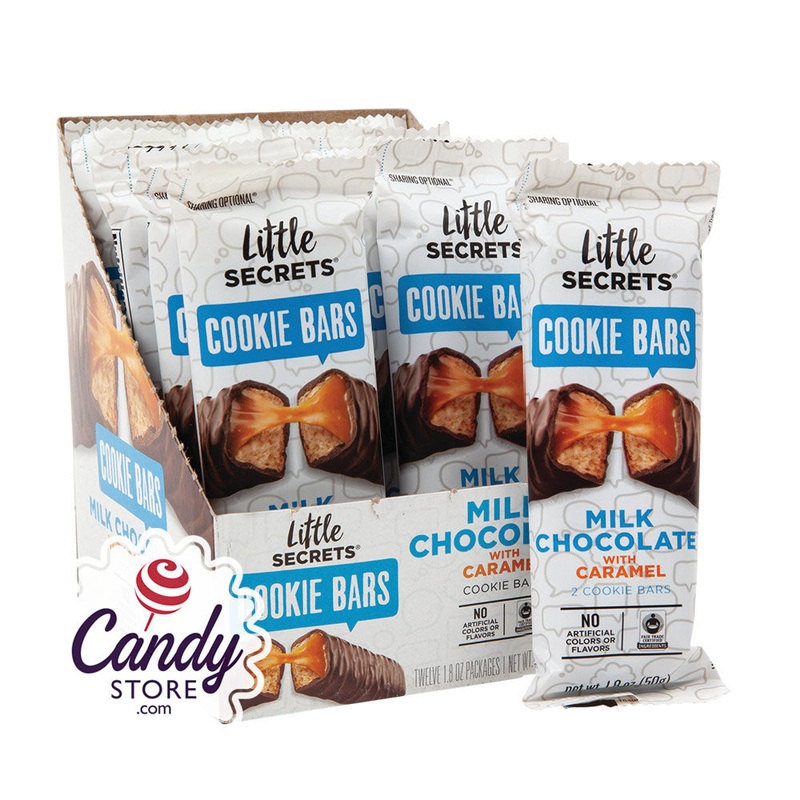 Little Secrets Milk Chocolate Salted Caramel Cookie Bar 1.8oz Pouch – 96ct