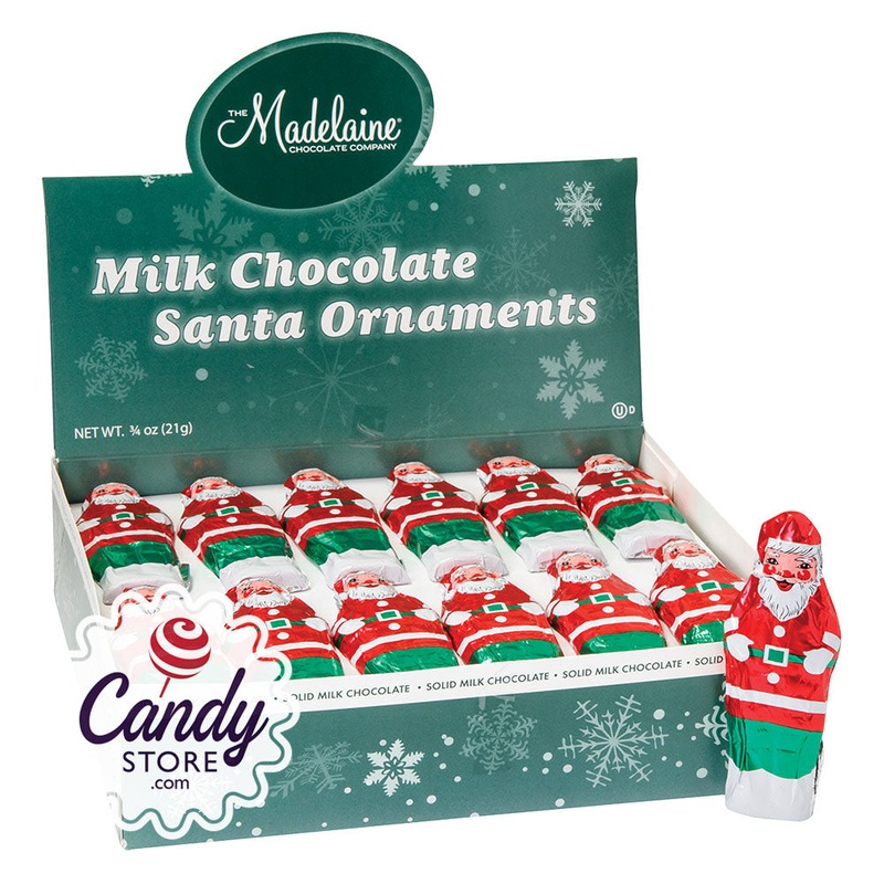 Madelaine Milk Chocolate Santa 0.75oz Foiled Flat – 360ct