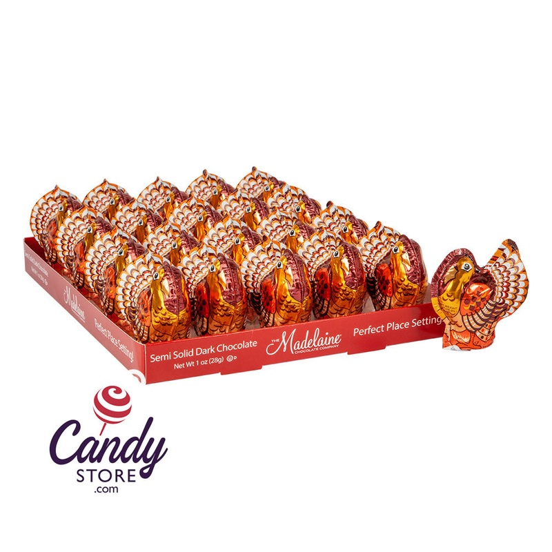 Madelaine Semi Solid Dark Chocolate Turkey 1oz – 40ct