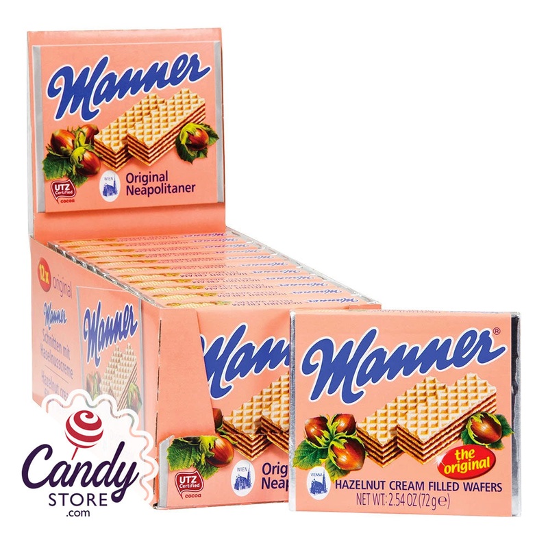 Manner Original Hazelnut Neapolitan Wafers – 12ct