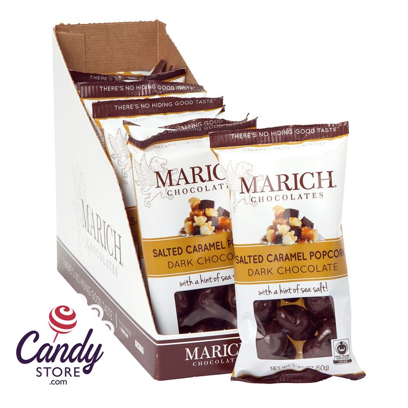 Marich Dark Chocolate Sea Salt Popcorn 1.76oz – 12ct