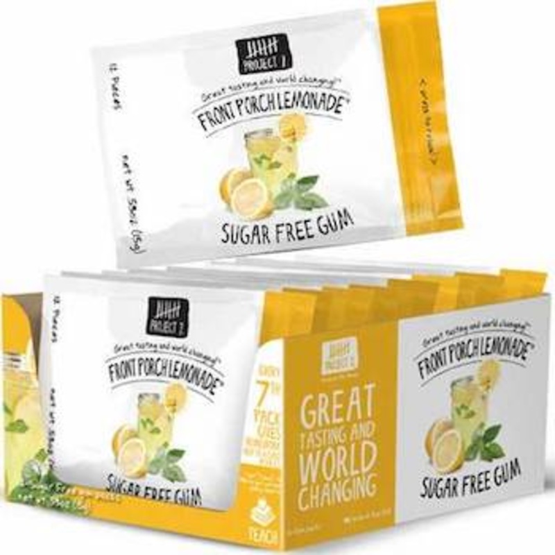 Project 7 Lemonade Gum Pouches – 12ct