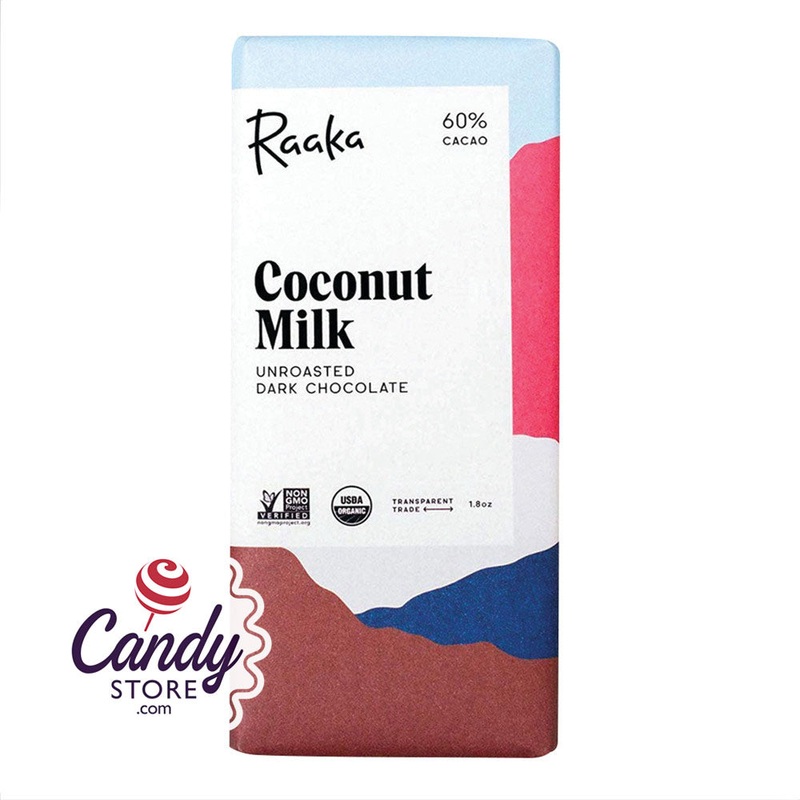 Raaka Bar 60% Dark Chocolate Coconut Milk 1.8oz Bar – null