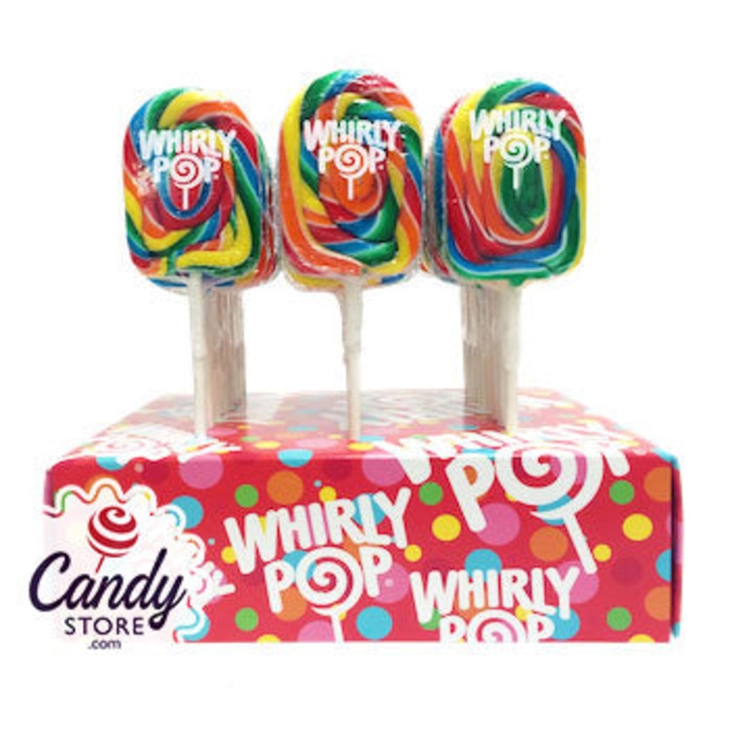 Rainbow Paddle Whirly Pops – 24ct