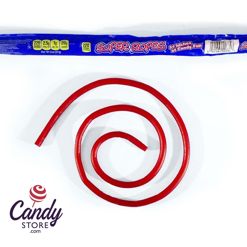 Super Ropes Red Licorice Ropes 34-inch – 60ct