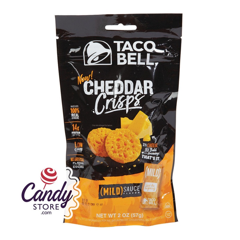 Taco Bell Mild Cheddar Crisps 2oz Peg Bags – 9ct