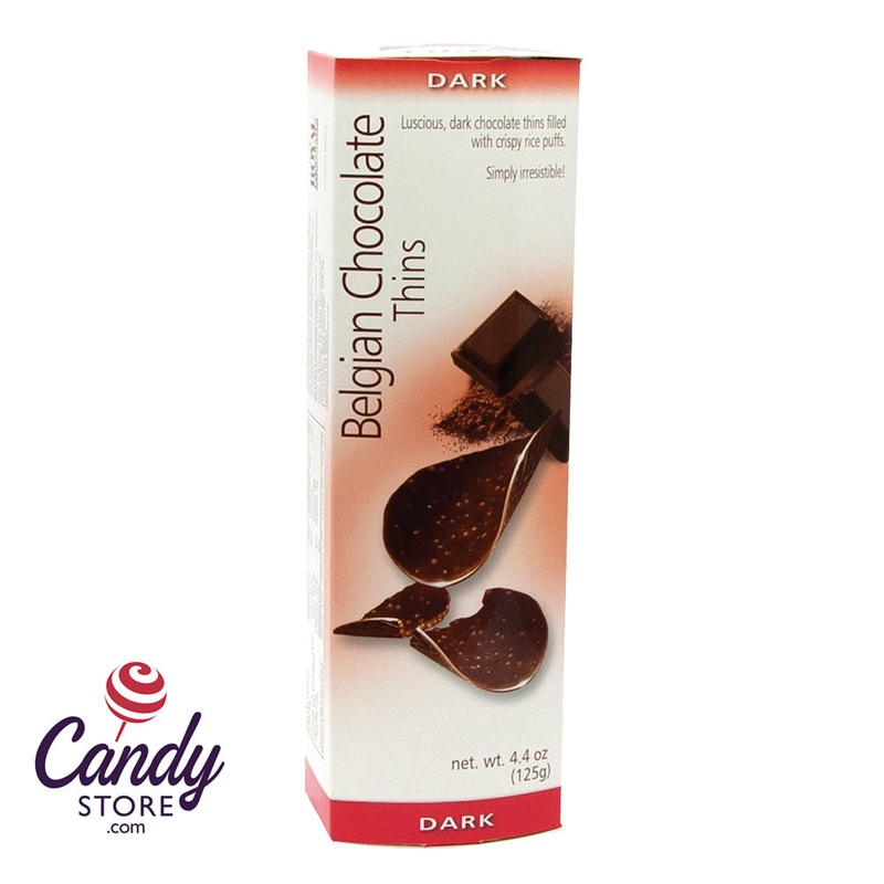 Belgian Chocolate Thins Dark Chocolate 4.4oz – 12ct