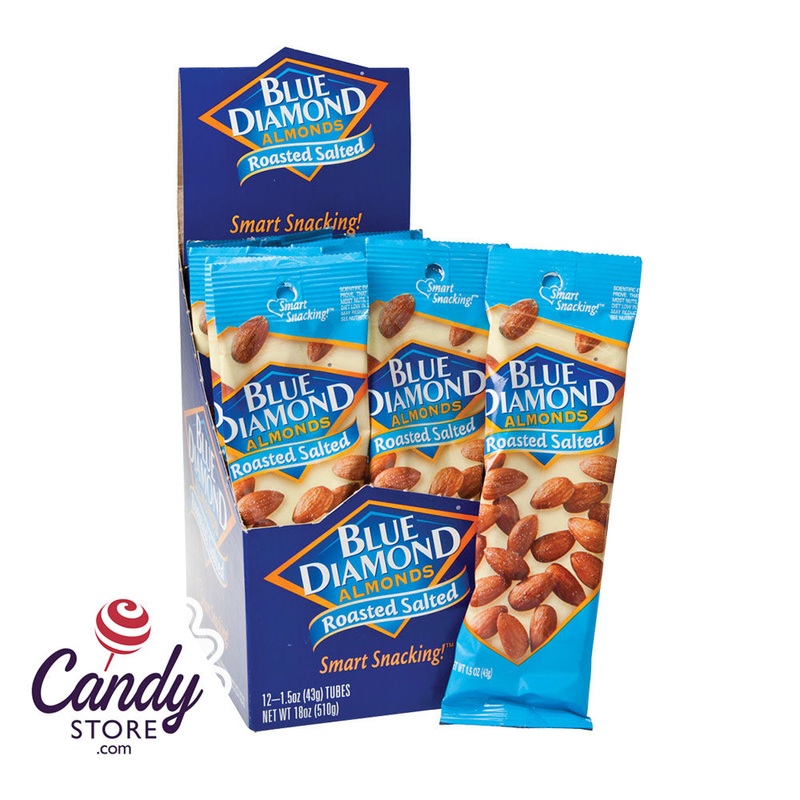 Blue Diamond Roasted And Salted Almonds 1.5oz Bag – 12ct