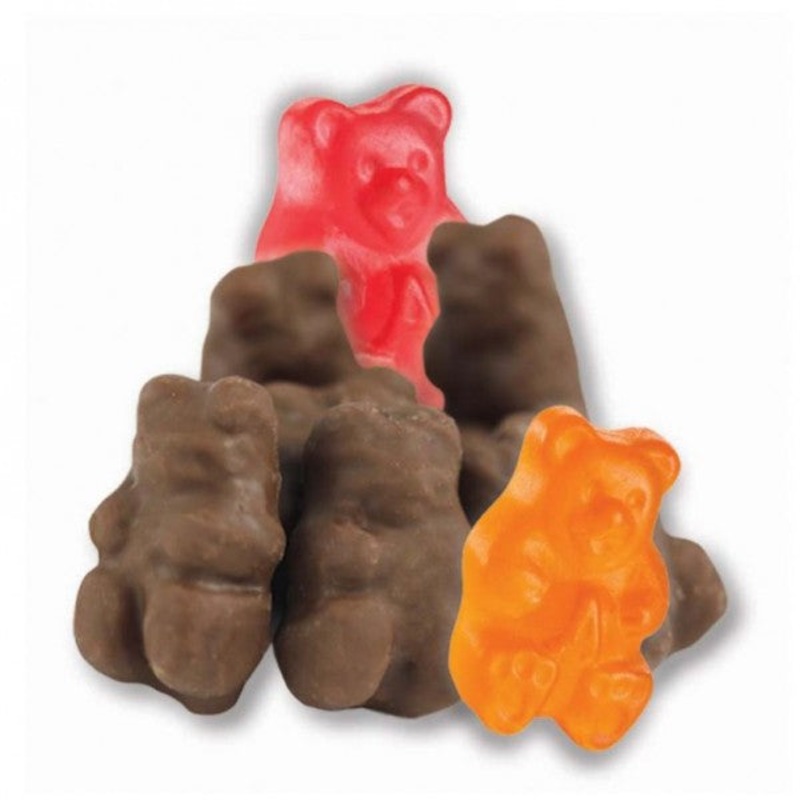Chocolate Covered 6-Flavor Gummi Bears – 2.5lb