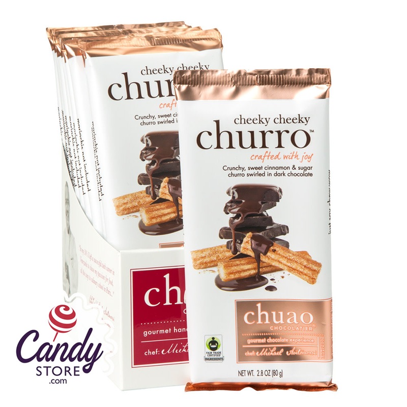 Chuao Dark Chocolate Cheeky Cheeky Churro 2.8oz Bar – 12ct