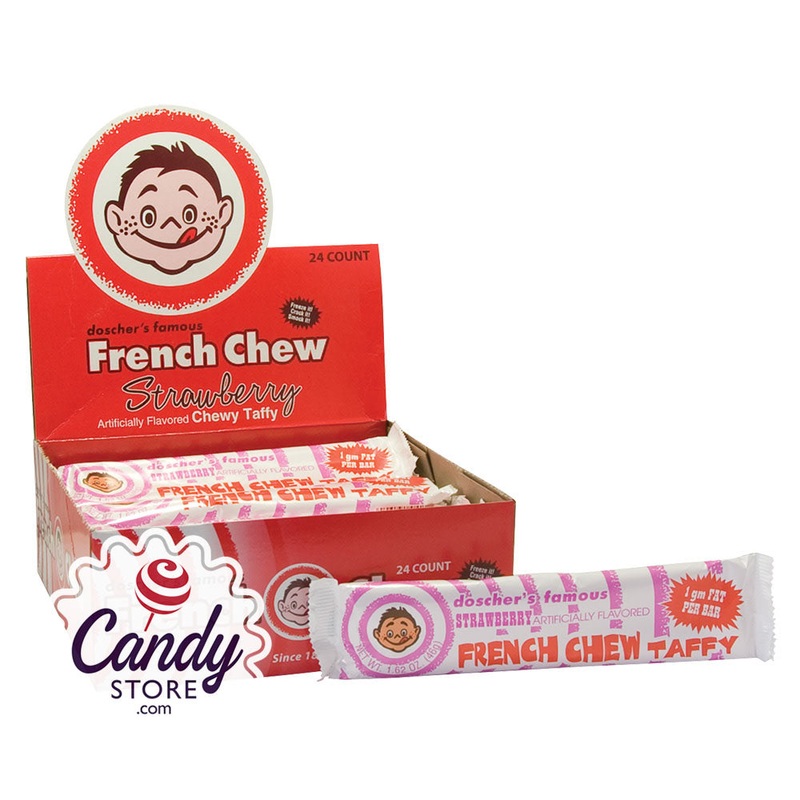 Doscher’s Strawberry French Chew Taffy 1.62oz – 24ct