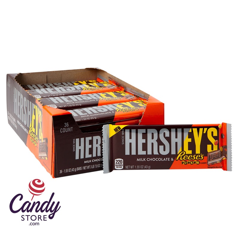 Hershey’s Milk Chocolate With Reese’s Pieces 1.55oz – 36ct
