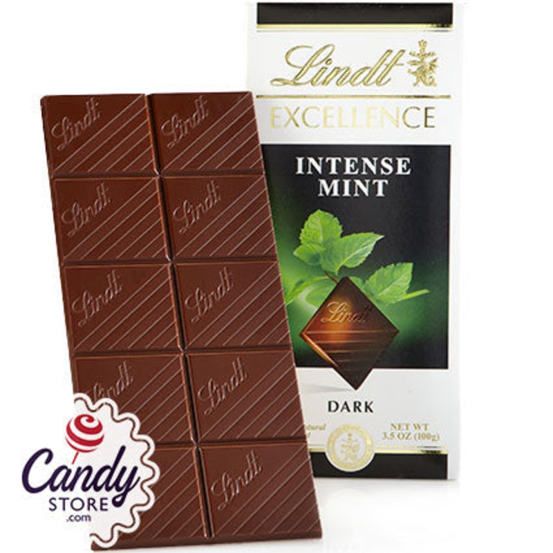 Lindt Excellence Intense Dark Mint Bars – 12ct