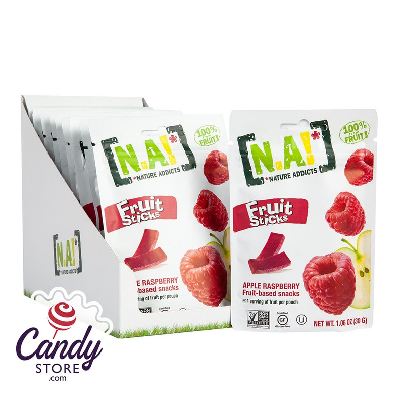 Nature Addicts Fruit Sticks Apple Raspberry 1.06oz Pouch – 10ct