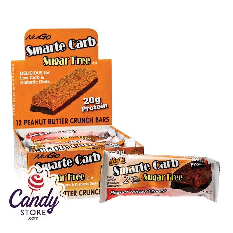Nugo Smarte Carb Sugar Free Peanut Butter Crunch Bar 1.76oz – 12ct