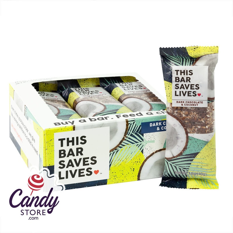 This Bar Saves Lives Dark Chocolate Coconut 1.4oz – 12ct
